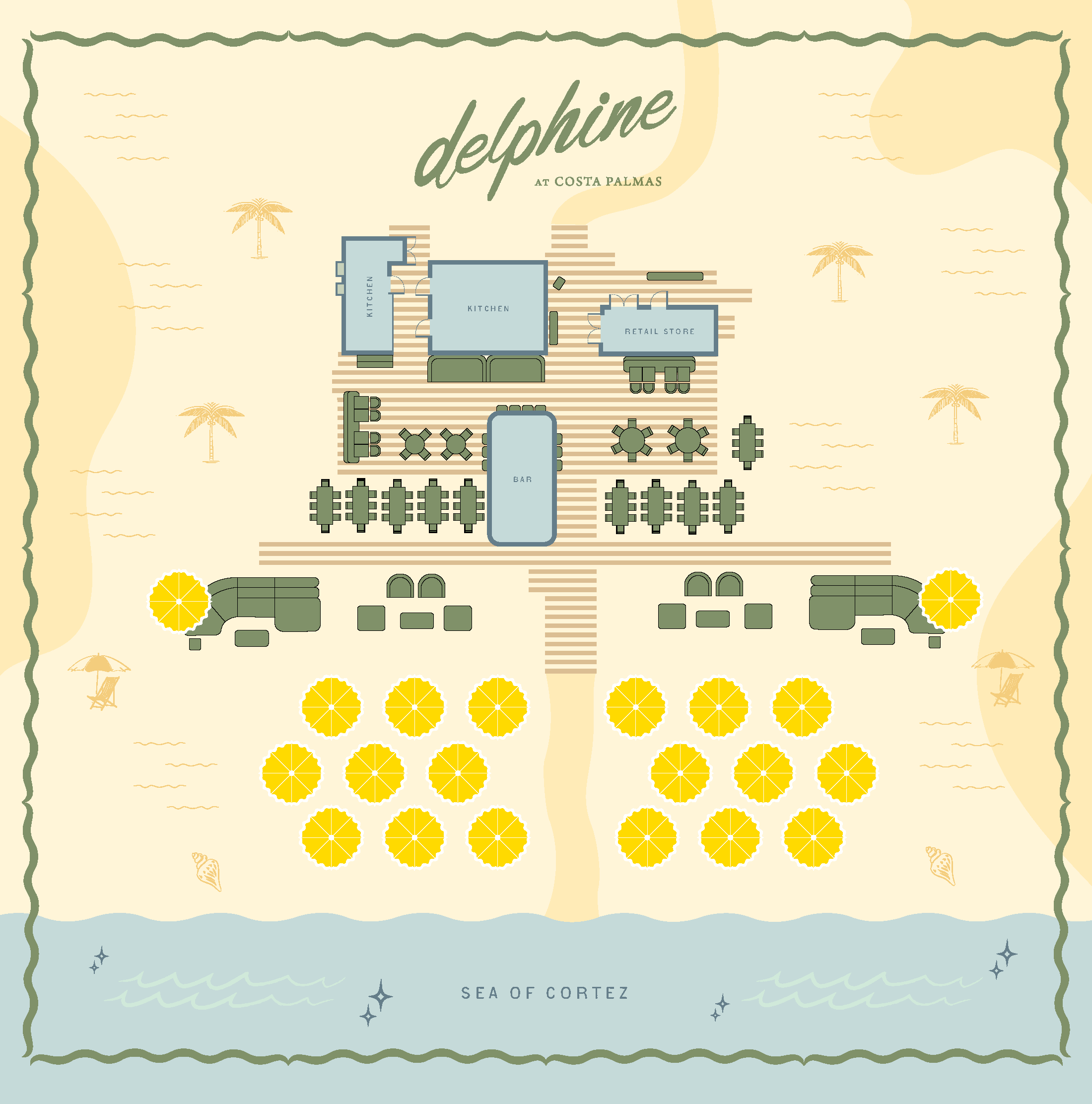 Delphine venue floorplan at Costa Palmas